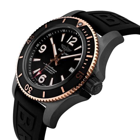 breitling superocean black gold|breitling superocean 46 blacksteel.